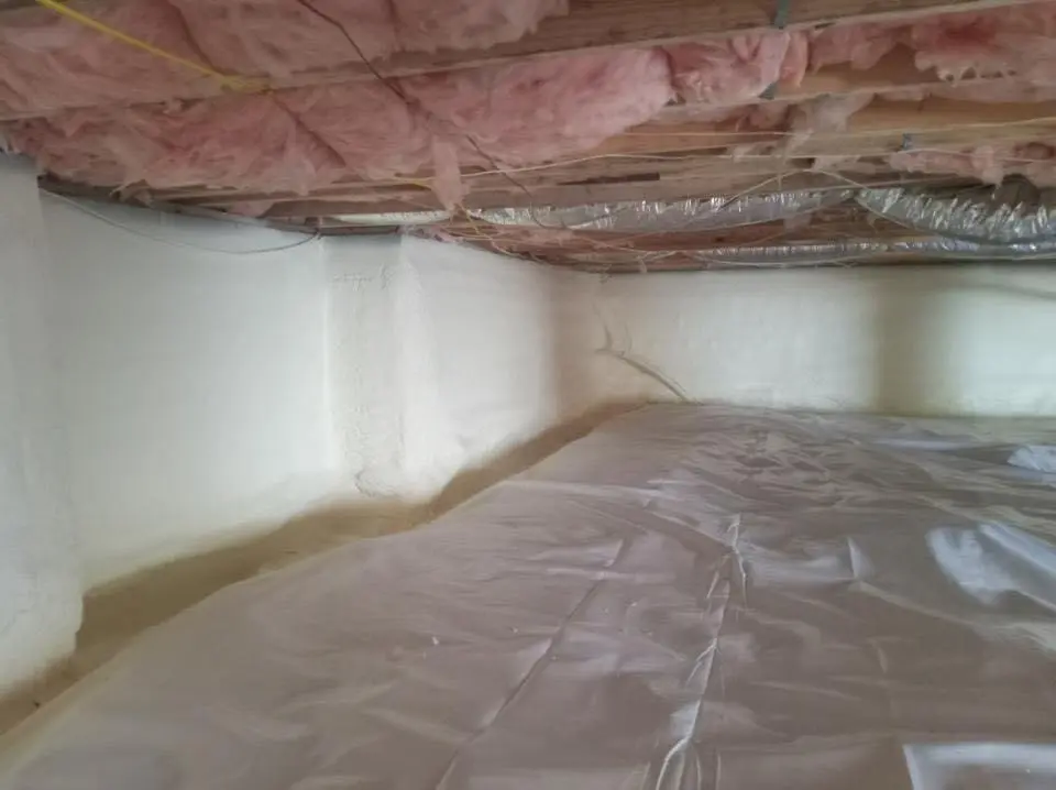Crawl space encapsulation with closed-cell spray foam for Spray Foam Roofing in Shorewood